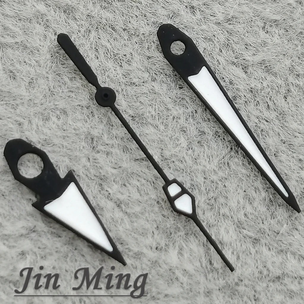 Grün leuchtende schwarze Uhrzeiger, 12,5 x 12 x 8 mm, hohe Qualität, für NH35 NH36A 7S26 7S36 4R35 4R3 Uhrwerke, Uhrenzubehör