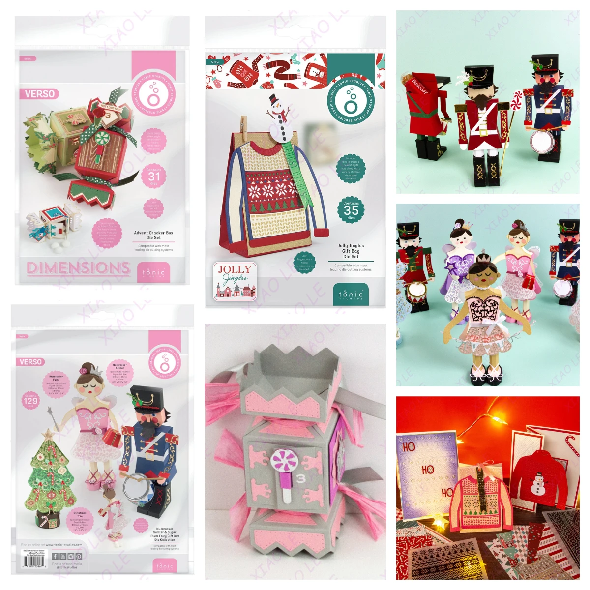 

Christmas Advent Cracker Box Die Set Metal Cutting Die Decorative Scrapbooking Craft Photo Album Paper Card Art DIY Embossing