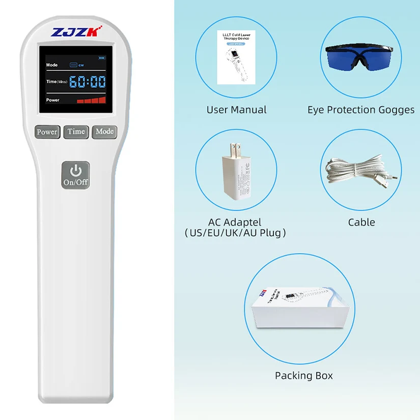 Trattamento per terapia del freddo laser per dispositivo per terapia del gomito con sollievo cronico per sollievo dal dolore alla fibromyalgia con 4x808nm+16x650nm 880mW