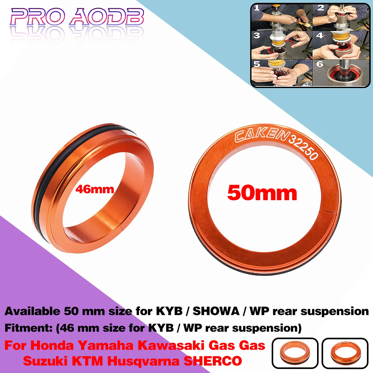 

For CR YZ WR KX KLX RM EXC EXC-F XC-W MC XC CRF TE TC FC TX FX Universal 46 and 50mm Rear Shock Absorber Suspension Lowering Kit