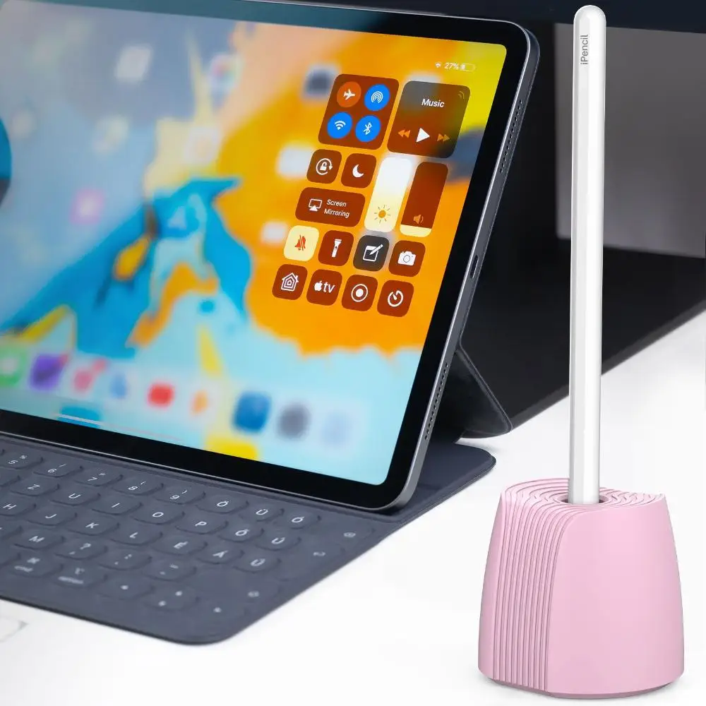 

Charging Station Base Non-slip Storage Charger Holder Silicone Stand For Apple Pencil 1/2