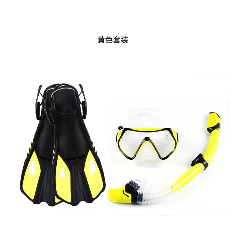 Aquatic Sports Diving Mask Snorkel Adjustable Flippers Complete Gear Swimming Aid Dive Kit Swimming Gear