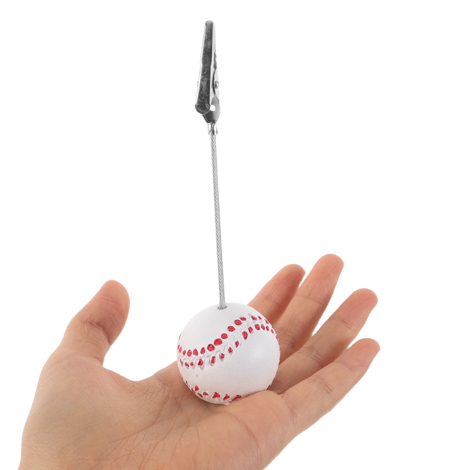 

10Pcs Baseball Place Card Holders Resin Memo Clips Table Number Holders Sturdy Sports Event Accessories Baseball Memo Clips