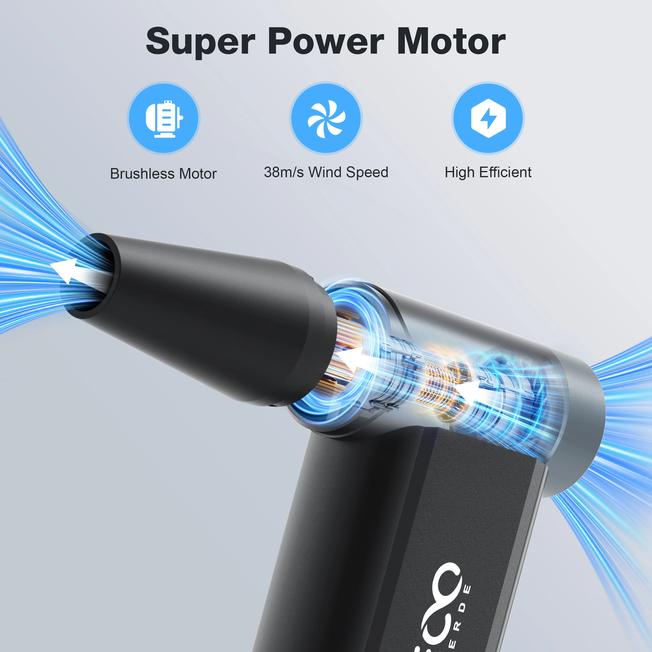 MECO ELEVERDE ME-D1 مكنسة كهربائية مضغوطة 220 فولت 1800 وات مخرج طاقة 3 تروس منفضة هواء لتنظيف لوحة مفاتيح الكمبيوتر #6