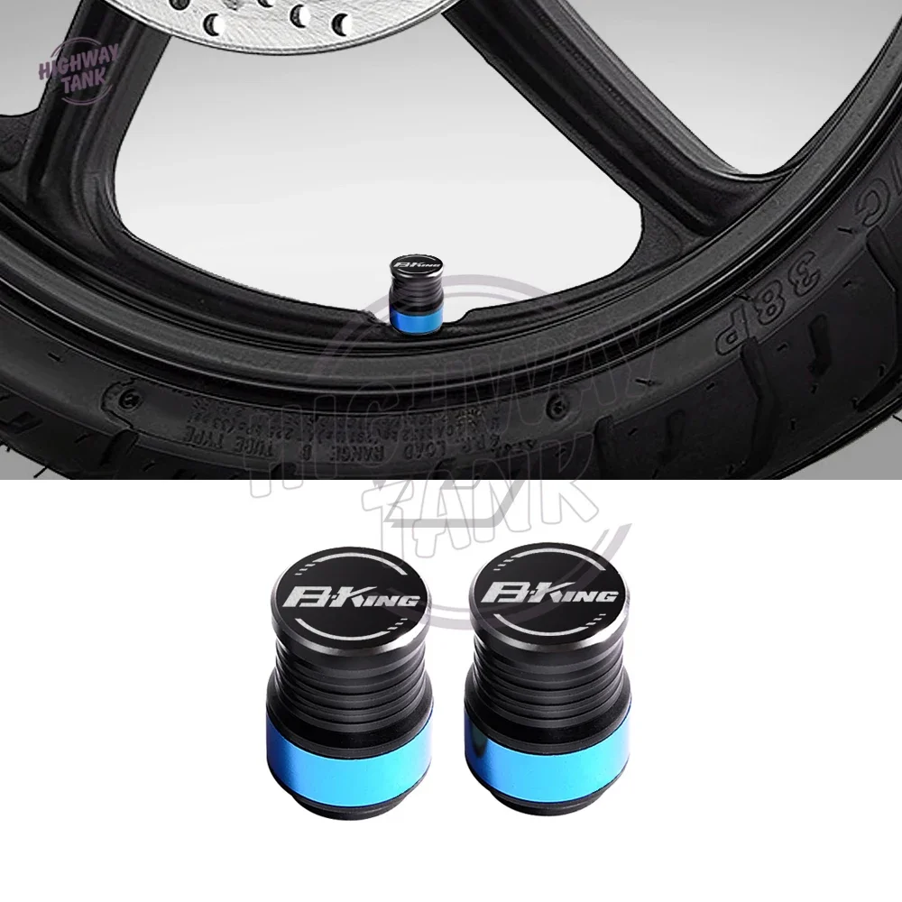 

Motorcycle Accessories Wheel Tire Valve Caps Covers Case for Suzuki B-King GSX1300 BKing