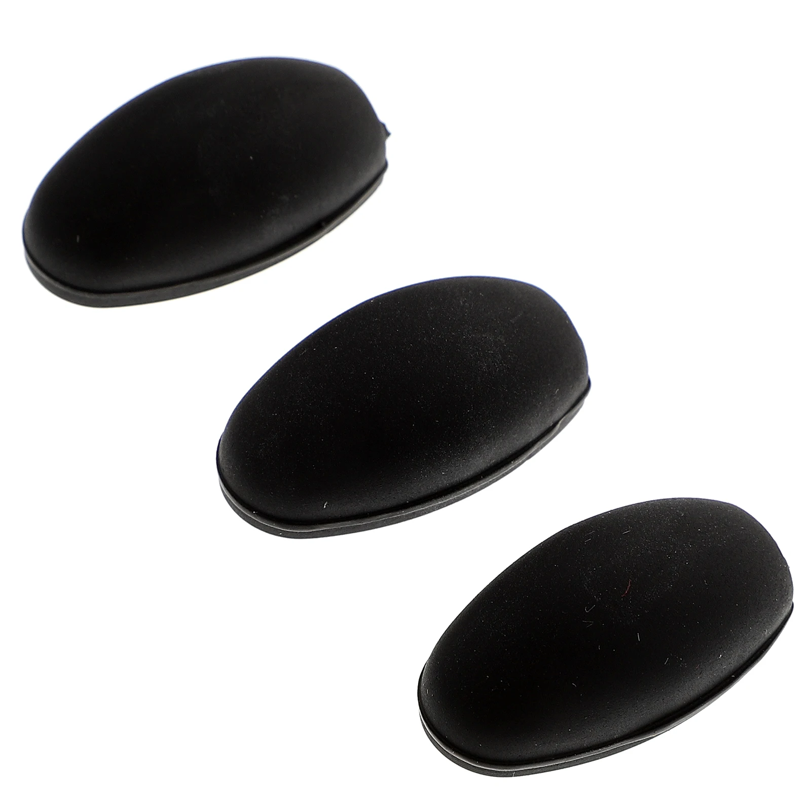 

3Pcs Saxophone Side Key Pads Black Rubber Protective Covers Durable Replacement Accessory for Sax Palm Button Protection