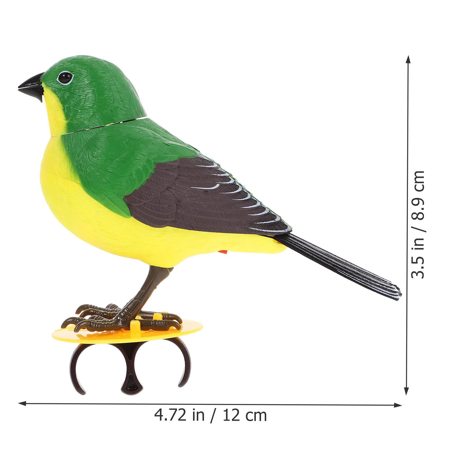 Sprachgesteuerte elektrische Vogel-Einzelfinger-Clip-Uhr, zufällige Farbe, kein Induktionsspielzeug für Kinder aus Kunststoff