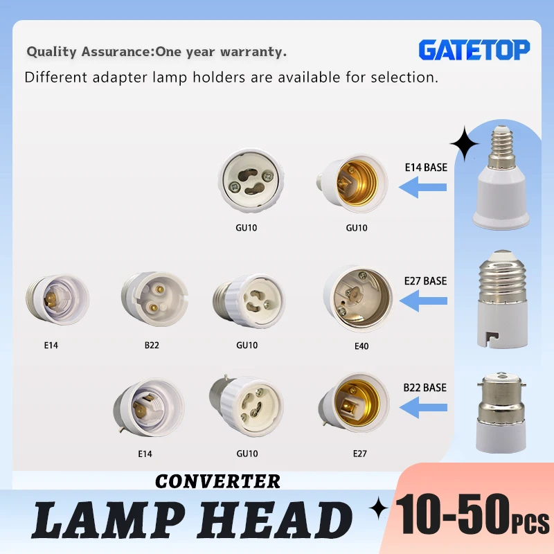 10-50PCS B22 E27 E1…