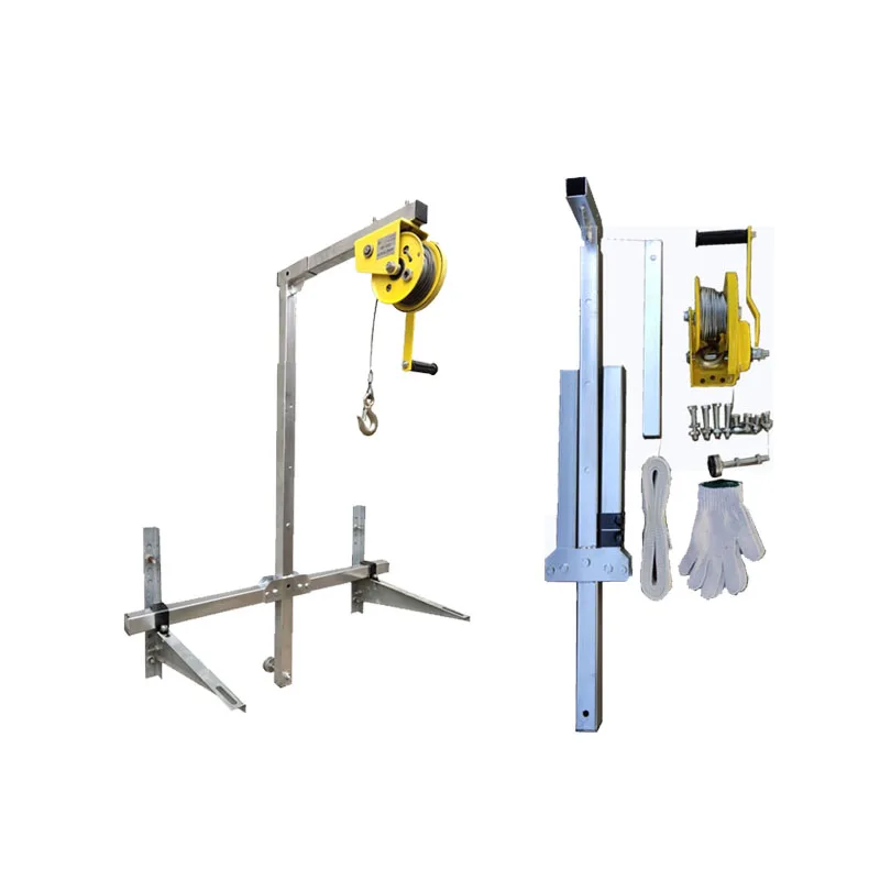 

10/15/20m Folding Crane Lifting Bracket Portable Lifting Machine Manual Winch Assembly Air Conditioning Lifting Tool