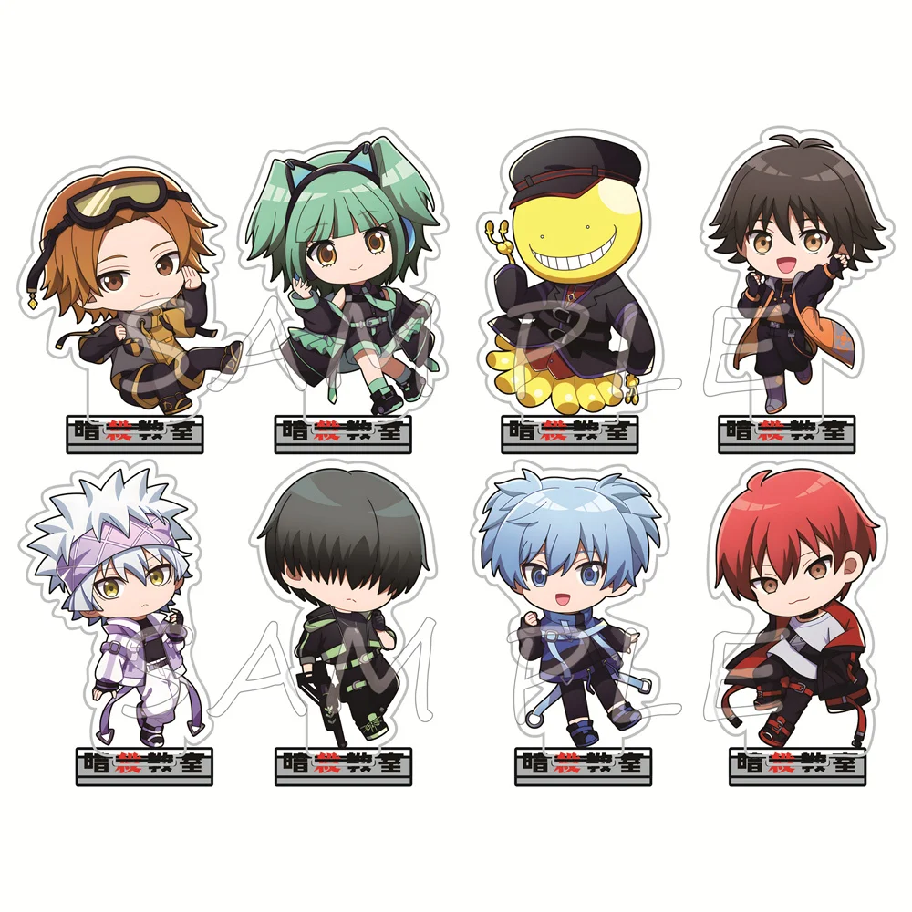 Assassination Classroom 10cm Acrylic Stand Figures Keychain Classic Anime Desktop Tabletop Decor Otaku Fans Collectible Gift