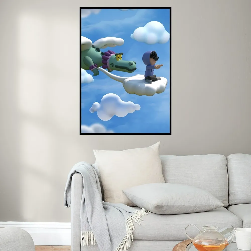 가수 주니어 H Rompe La Dompe 포스터 인쇄 벽 그림, 침실 거실 장식, 사무실 소형