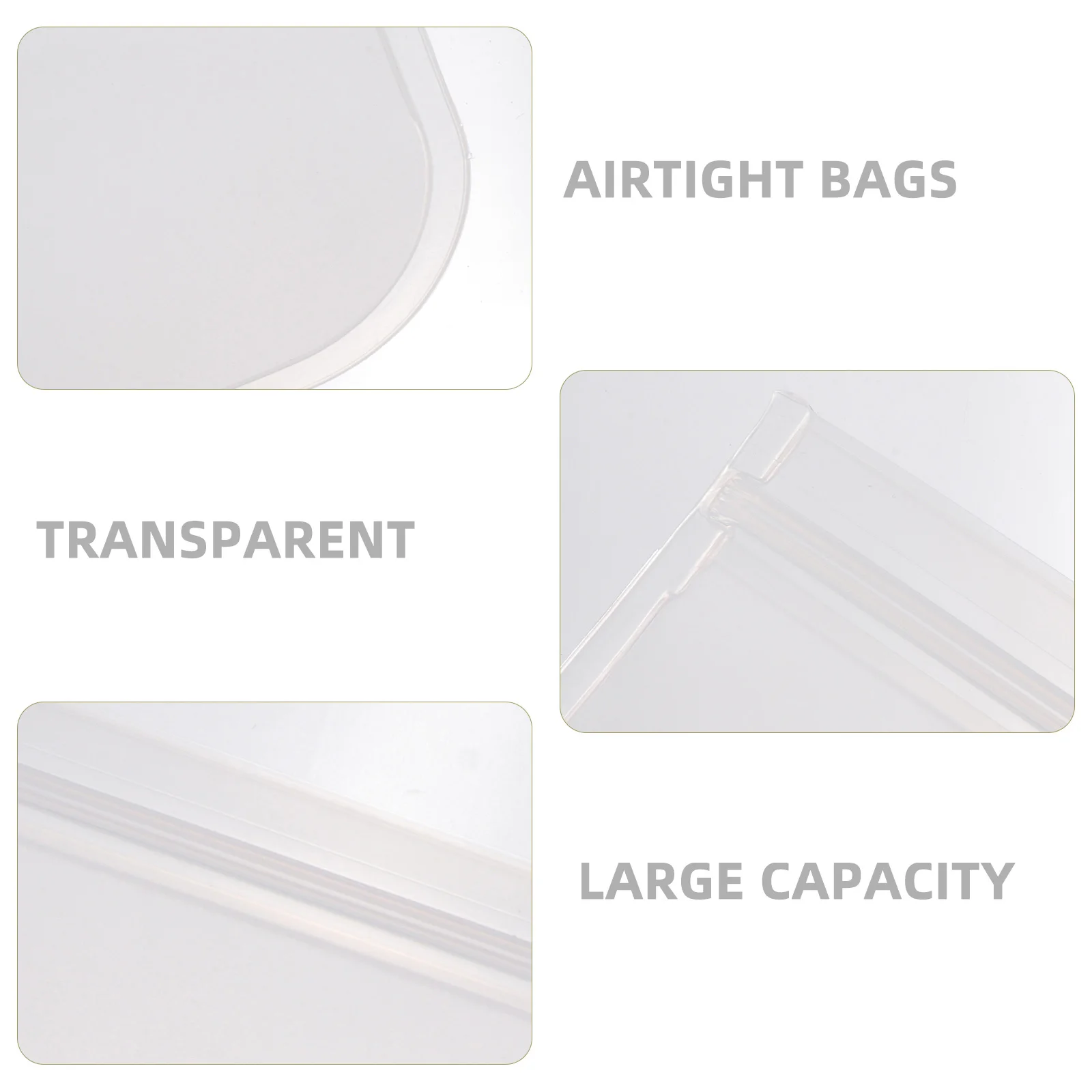 

Sealed Storage Bag PEVA Material Reusable Transparent Fresh Keeping Large Capacity Food Grade Safe Healthy Snack Vegetable Fruit