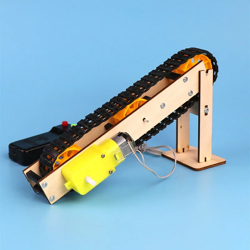 Conveyor Belt Self-made Escalator DIY Handmade Elevator Mechanical Science And Technology Small Works