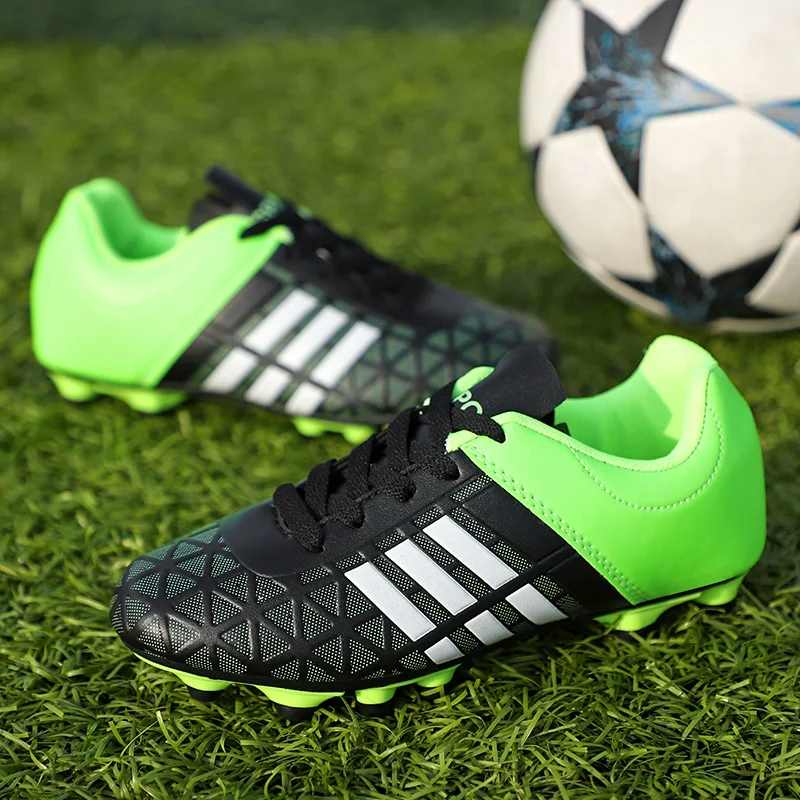 Childrens TF/AG Football Shoes Indoor Professional Original Boy Football Field Boots Soccer Kids Shoes Society Cleats Training