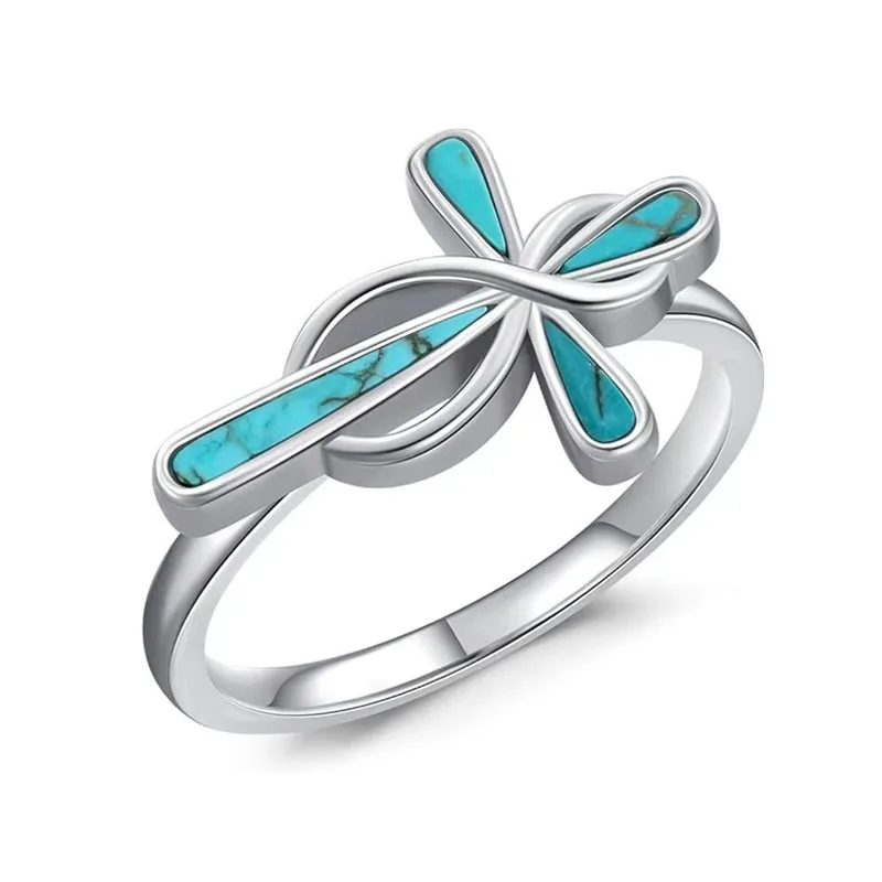 

Design sense, niche, three-dimensional temperament, drip oil ring, little fairy cross wrapped, simple finger