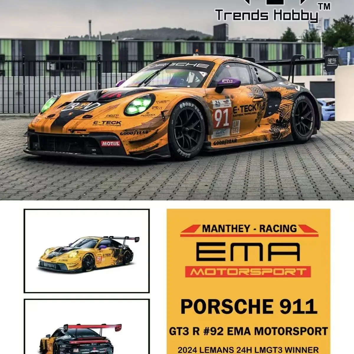 TH 1:64 Lamborghini 127 128 Huracan GT3 219 No. 63 Alloy Racing Model
