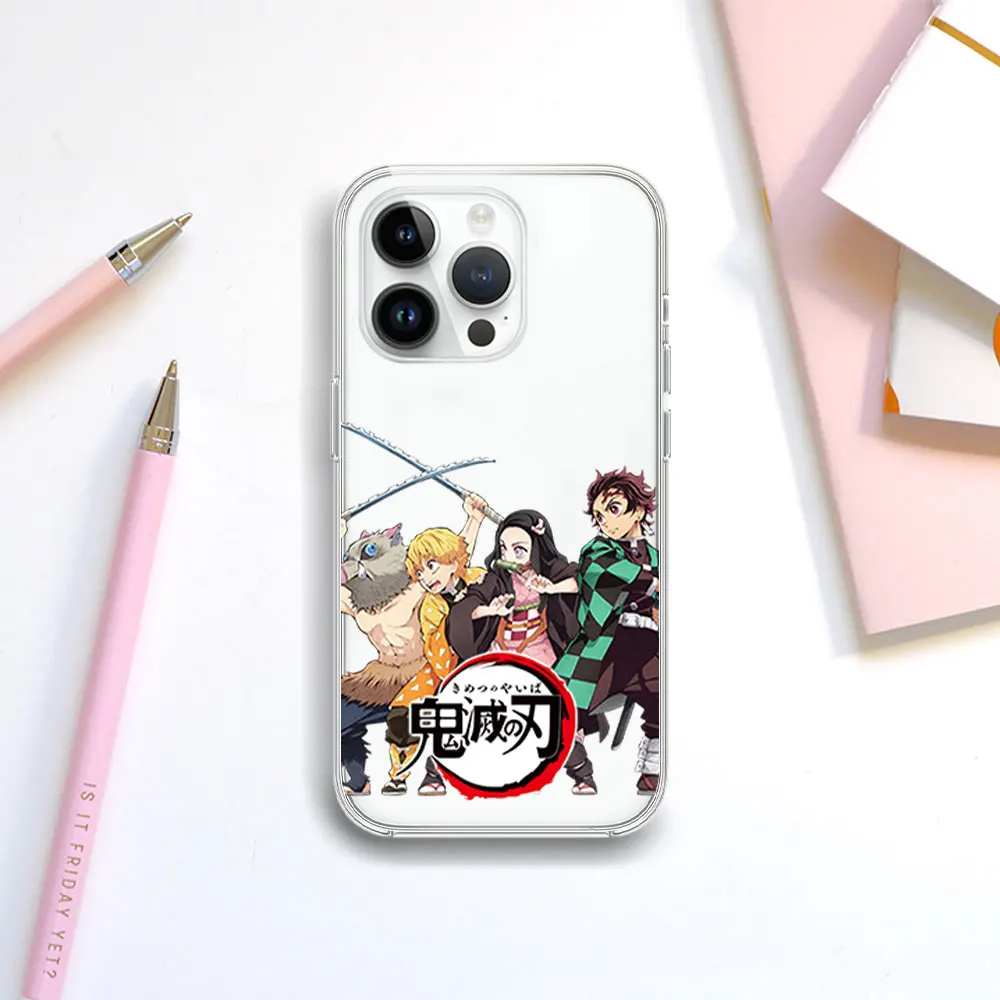 Bilibili D-Demon S-Slayer Transparent Phone Case For Samsung S21 S22 S23 S24 PLUS ULTRA  A04 A14 A23 A31 A34 A35 5G Shell