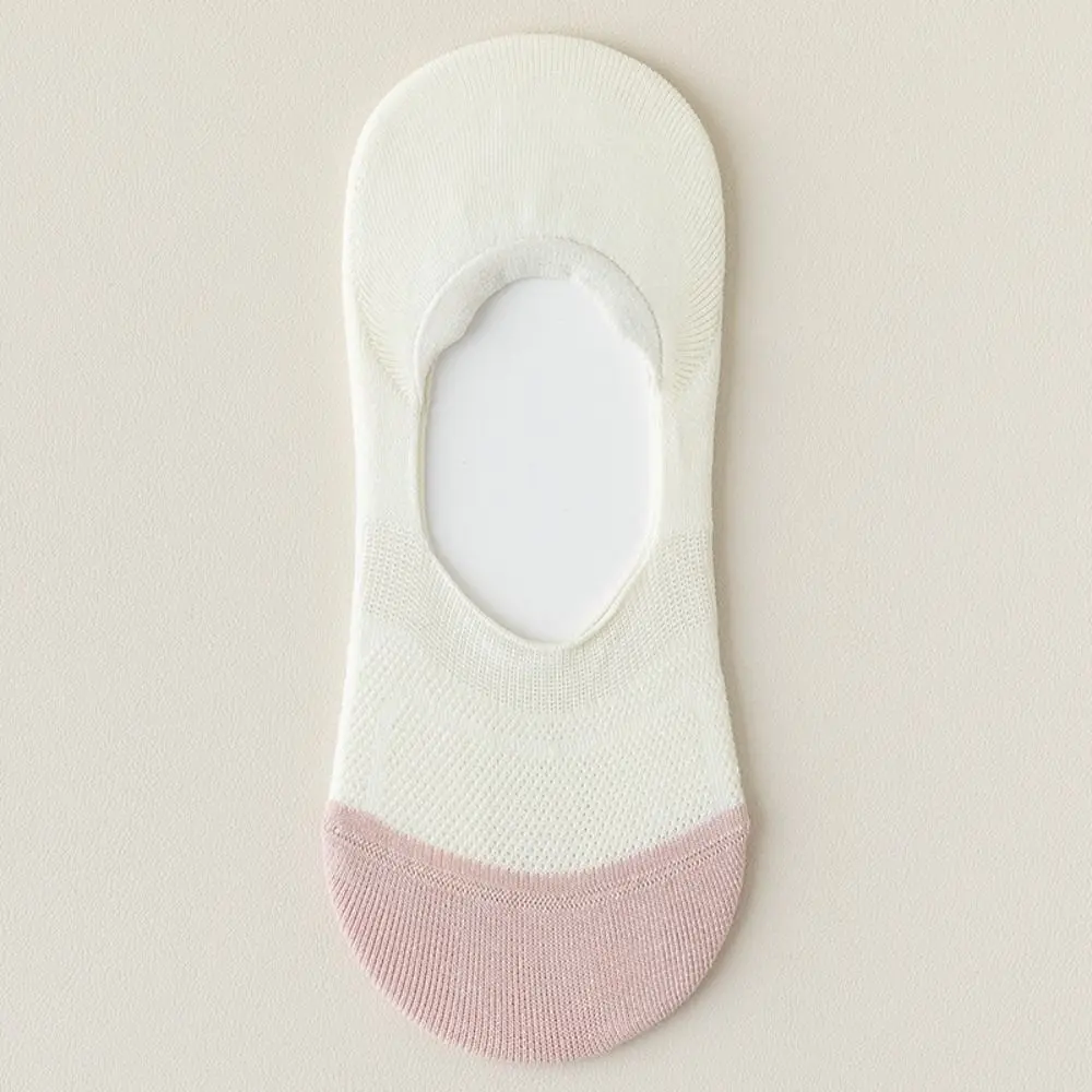 7Pairs Non-slip Mesh Boat Socks Patchwork Breathable Short Invisible Socks Low Cut Ankle Hosiery Summer Socks Women Female