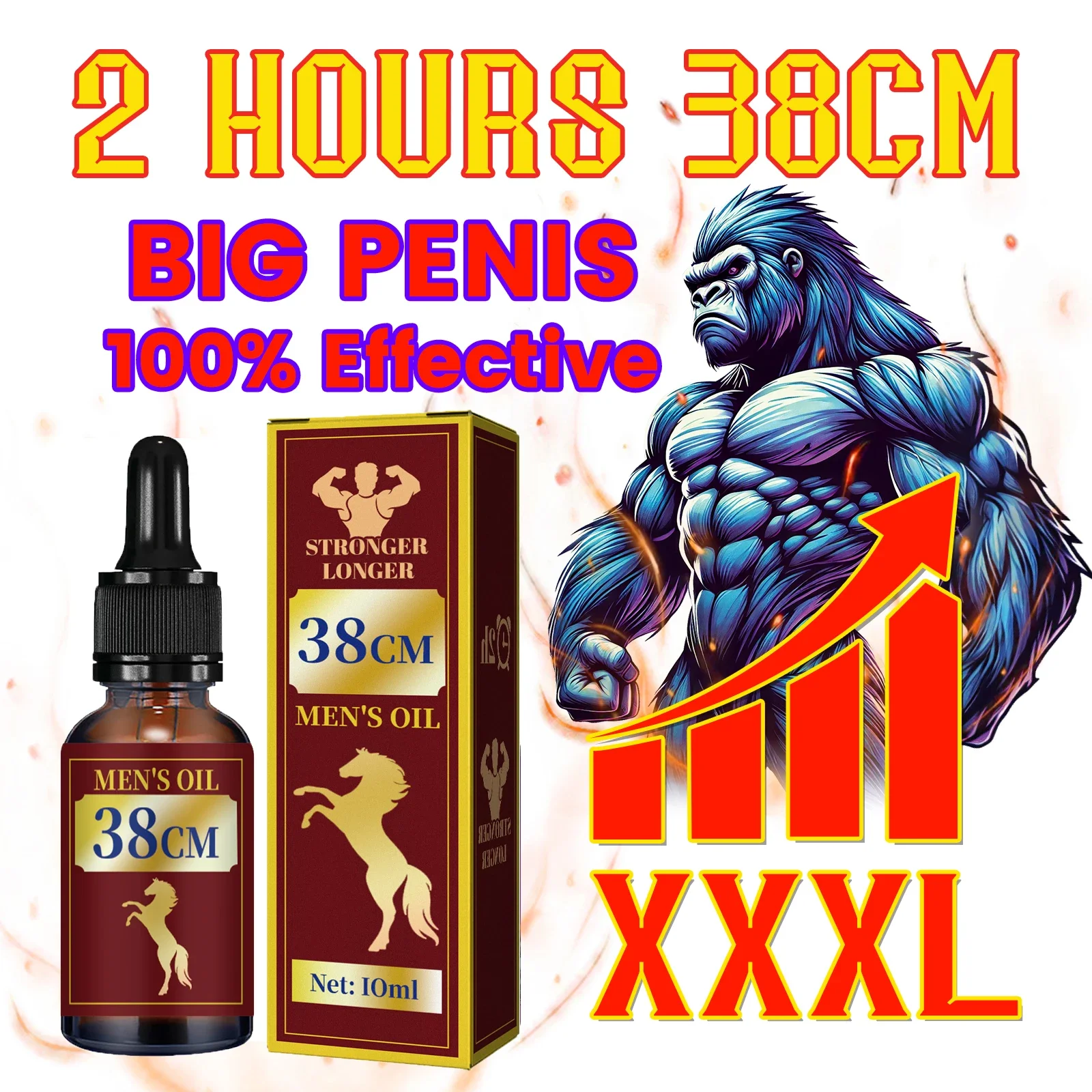 NEW Penis Erectile Enlargement Oil for Men Growth Thickening Cock Erection Enhance Products Accelerates Male Penile Bigger Oil