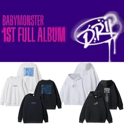 BABYMONSTER DRIP Hoodies Kpop Fashion Women Men Autumn Loose Sweatshirts Korean Streetwear Trend Popular BABYMONSTER Fans Hoodie