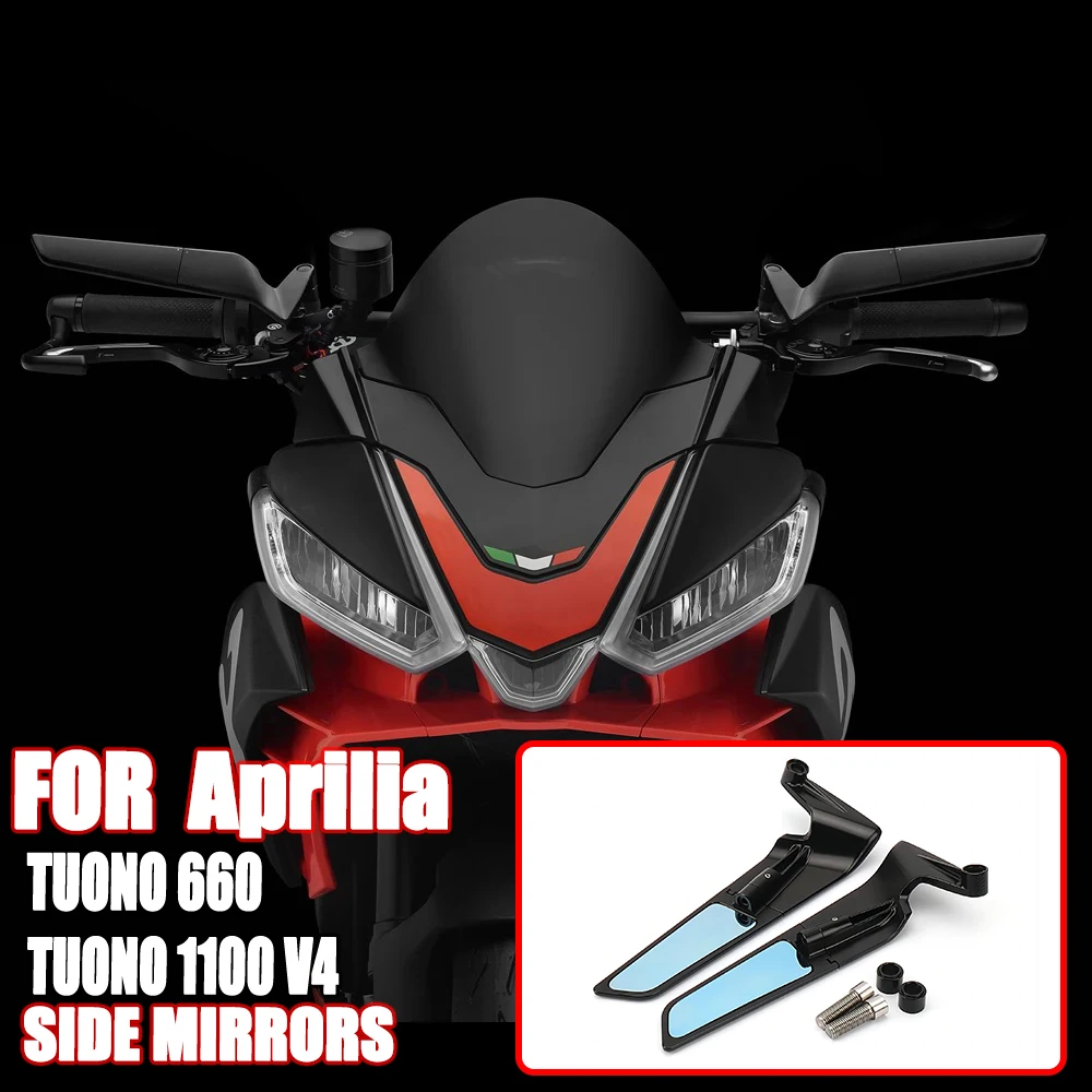 

Motorcycle Aluminium Wind Wing Adjustable Rotating Rearview Mirror For Aprilia Tuono 660 2021 - 2023 TUONO 660 Factory 2022 2023