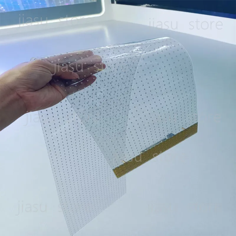 LED Soft Film Screen Display, Crystal Film Screen, Ultra Thin Glass Film Transparent Display Customization