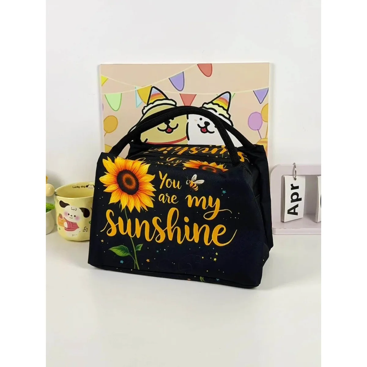 Sunflower Lunch Bag For Woman For Man Adults, Insulated Lunch Tote Lunch Box Container For Work Picnic Or Travel, Beach, Camping