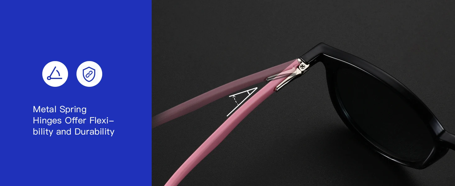 ZENOTTIC Retro polarisierte Sonnenbrille für Herren und Damen, Vintage-Stil, runder Rahmen, Gummibeine, Sonnenbrille, UV400-Schutzbrille – Detail 6
