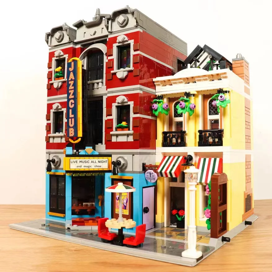 

IN STOCK Compatible 10313 Jazz Music Pizza Building Blocks Set 2899+PCS - Collector's Model for Adults Creative Gift