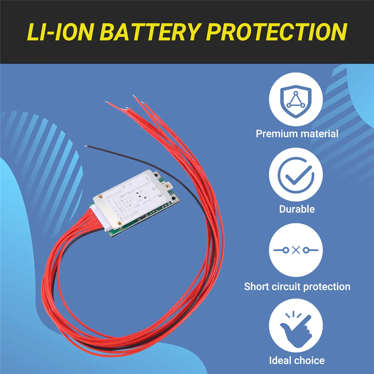 10S 36V 37V 15A Li-Ion Lipo Lithium Batterie BMS PCB Pcm Power Protection Board
