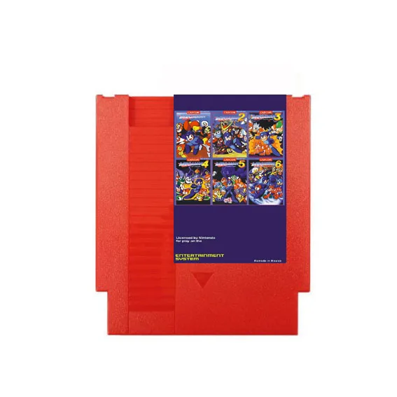 

Бесплатный игровой картридж 73in1-NTSC и PAL для MegaMan 1-6, 72 контакта для замены игрового картриджа NES