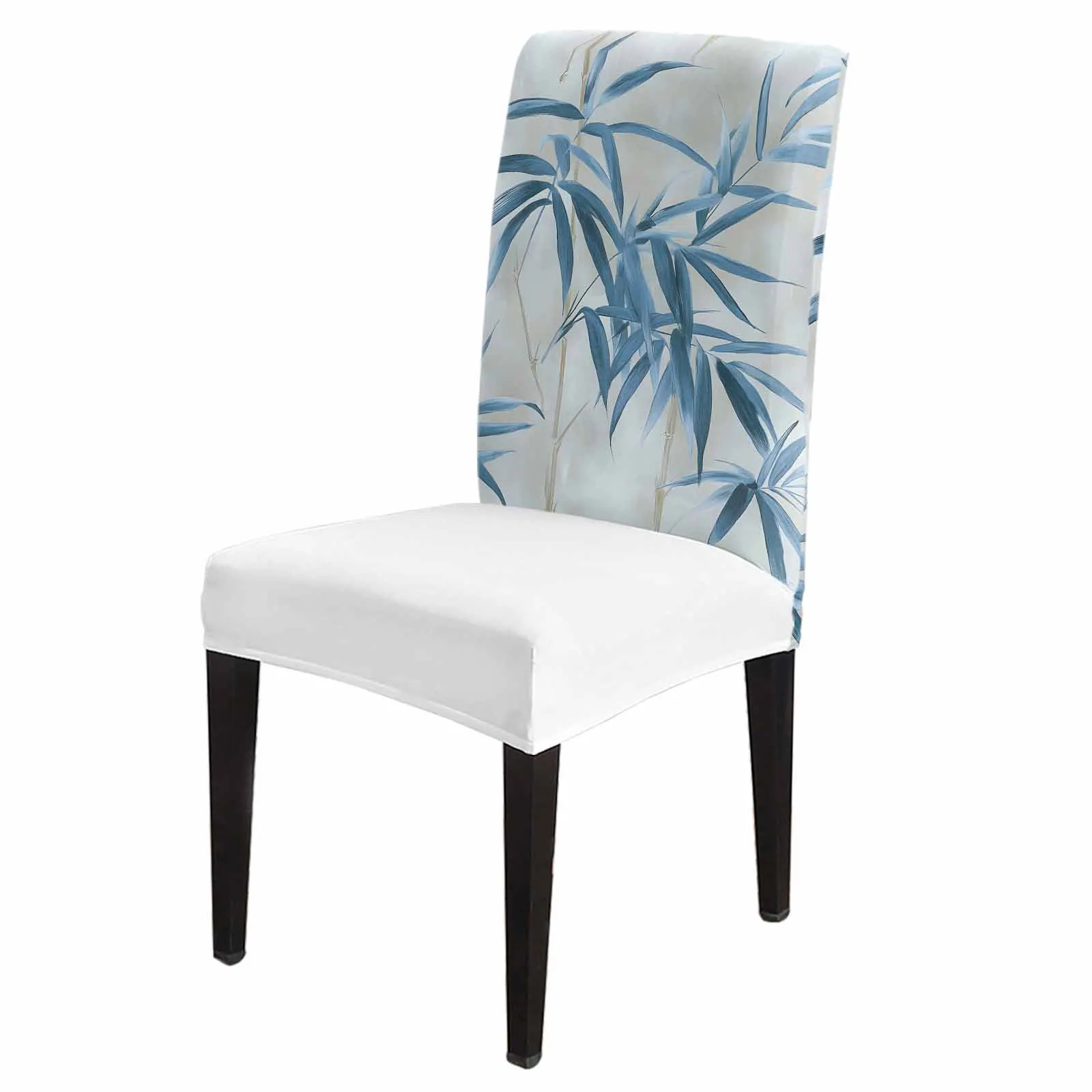 

Modernism Plant Leaf Chair Cover Spandex Elastic Printing Dining Chair Kitchen Seat Case Stretch