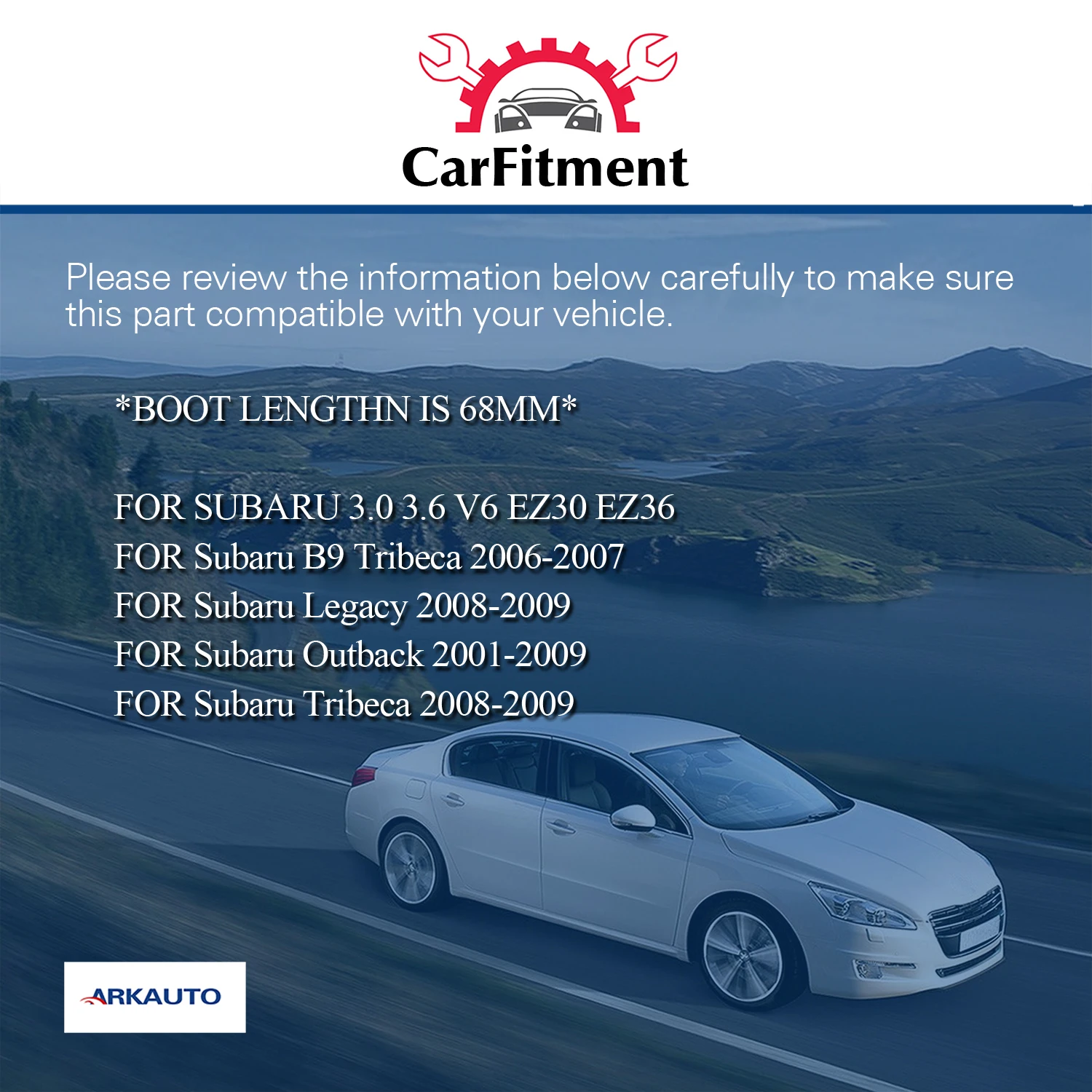 6 قطعة ARKAUTO أداء ملف الإشعال حزم 22433-AA441 UF287 لسوبارو B9 تريبيكا 3.0 3.6 EZ30 EZ36 ليجاسي Outback Tribeca #5