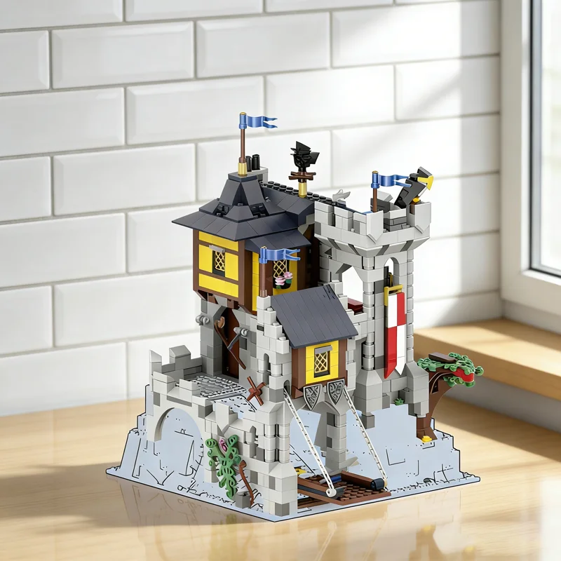 

1069pcs MOC Black Falcon S Aerie Parts Used Requires Castle Model Building Christmas Gifts Blocks Construction Toys Education