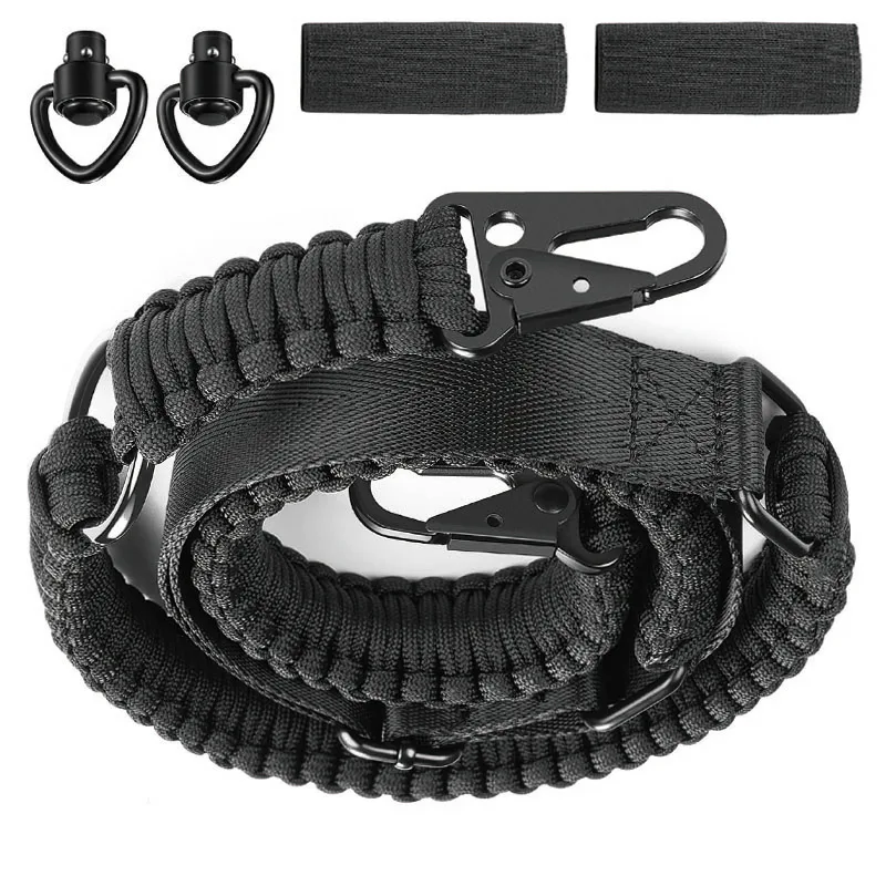 

EZshoot Two-Point Sling 550 Paracord Strap, Adjustable Slings with Metal Hook & Solid Swivels for Outdoor