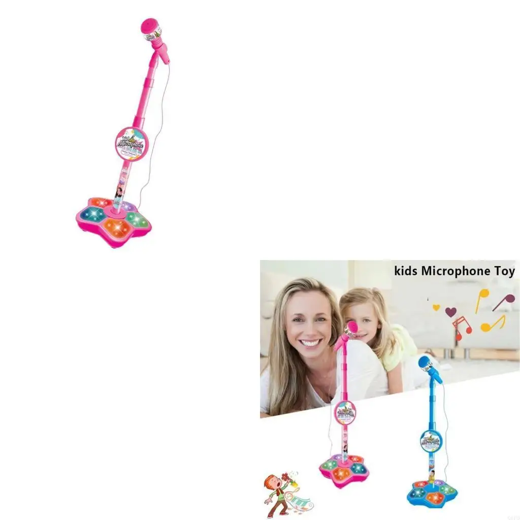 Praktyczny plastikowy mikrofon dla dzieci do śpiewania i odgrywania ról przy różnych okazjach. Zabawne efekty dźwiękowe
