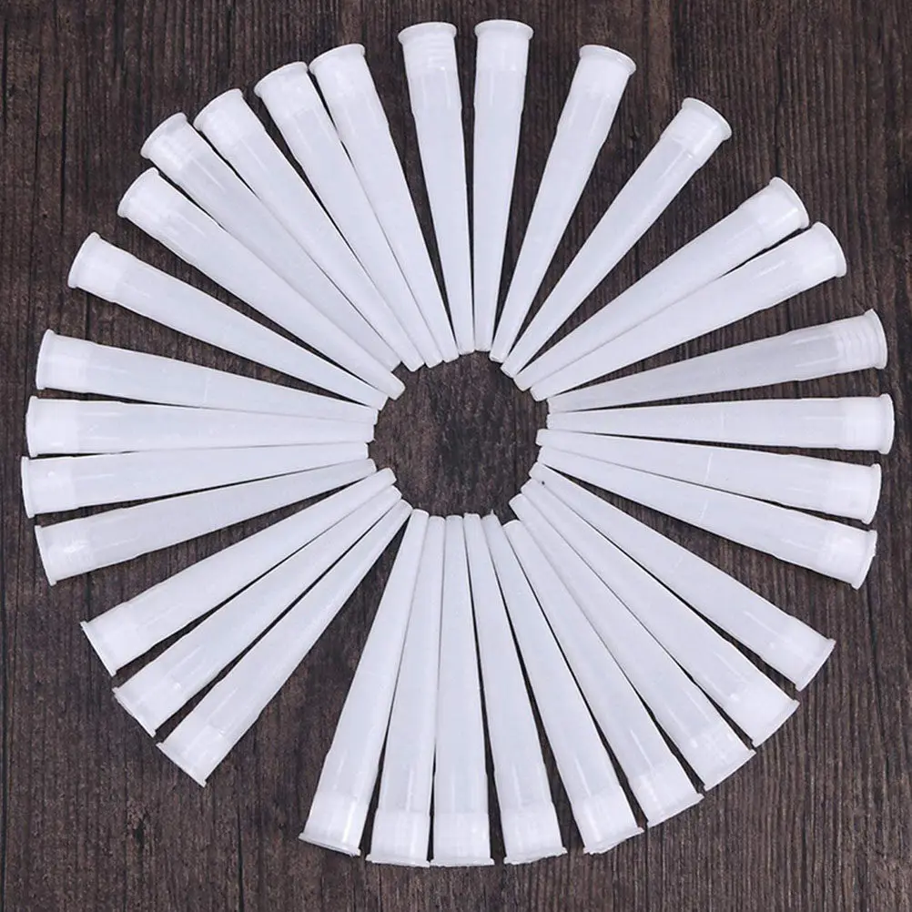 

Набор из 100 сменных насадок для герметика и клея, легко используемые, с крышкой для предотвращения высыхания, для пластиковых герметиков