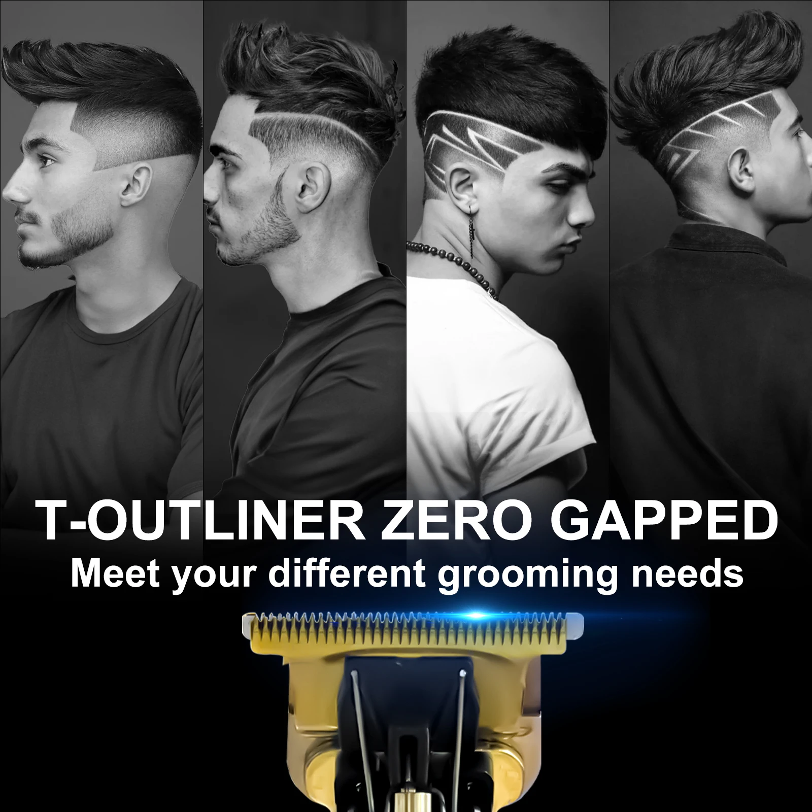 مجموعة ماكينة قص الشعر الكهربائية الاحترافية من سيجوي، ماكينة تشذيب الشعر الكهربائية القابلة لإعادة الشحن للرجال #6