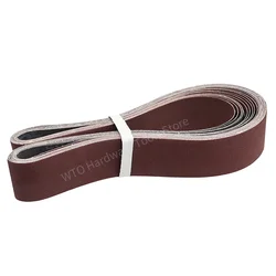 10PC 1220 * 50mm Sanding Belts Metal Polishing Sand Paper 40-1000 Grits Abrasive Bands, Best for Sanding Wood,Metal and Paint