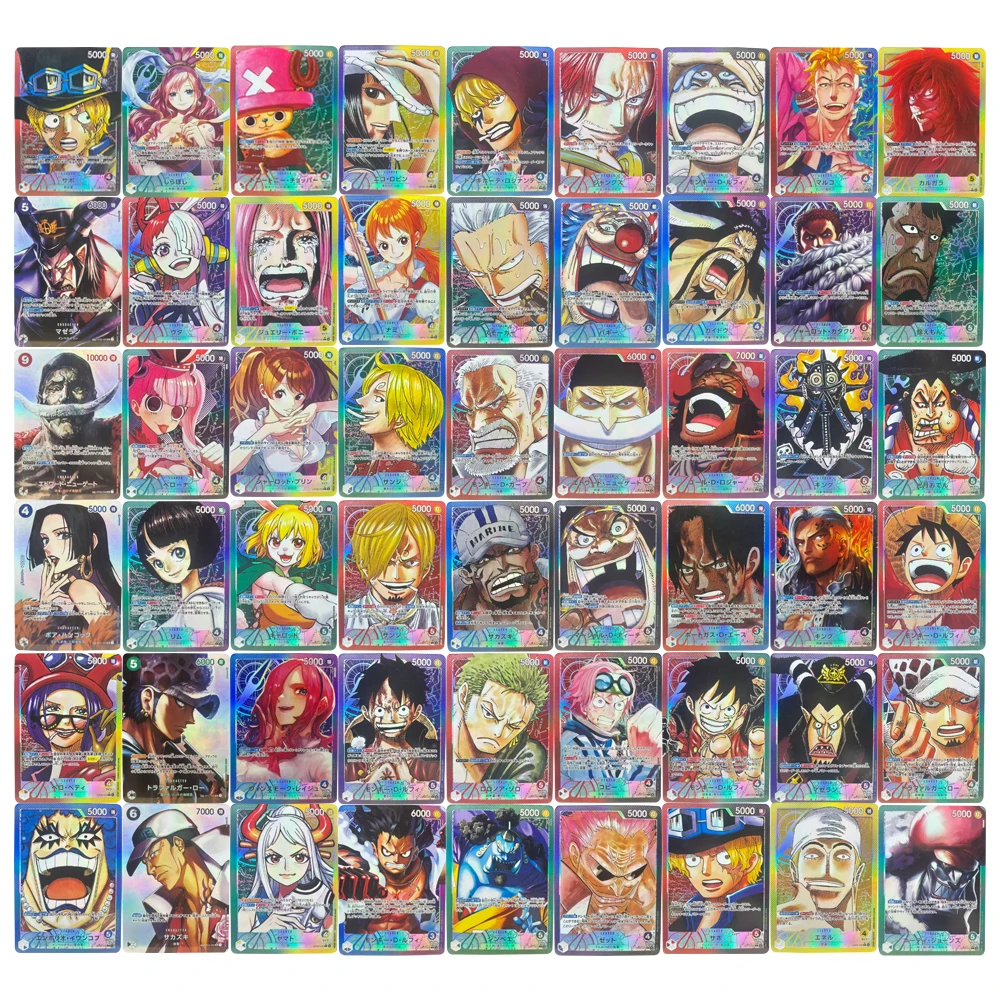 

57 шт./компл. японский ONE PIECE Zoro Luffy Nami Sabo Shanks Ace OPCG флэш-карта самодельная классическая коллекционная карта аниме подарочная игрушка
