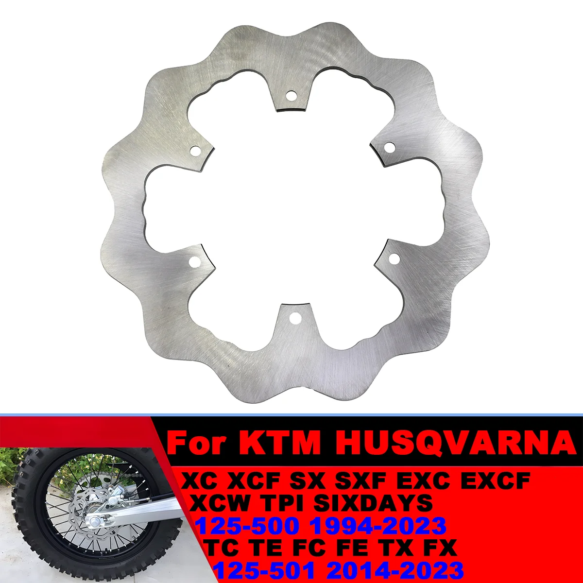 

Motorcycle 220mm rear brake disc For Gas Gas EX EC MC 125 150 200 250 EXF ECF MCF 300 350 400 450 2021-2023 Husqvarna Husaberg