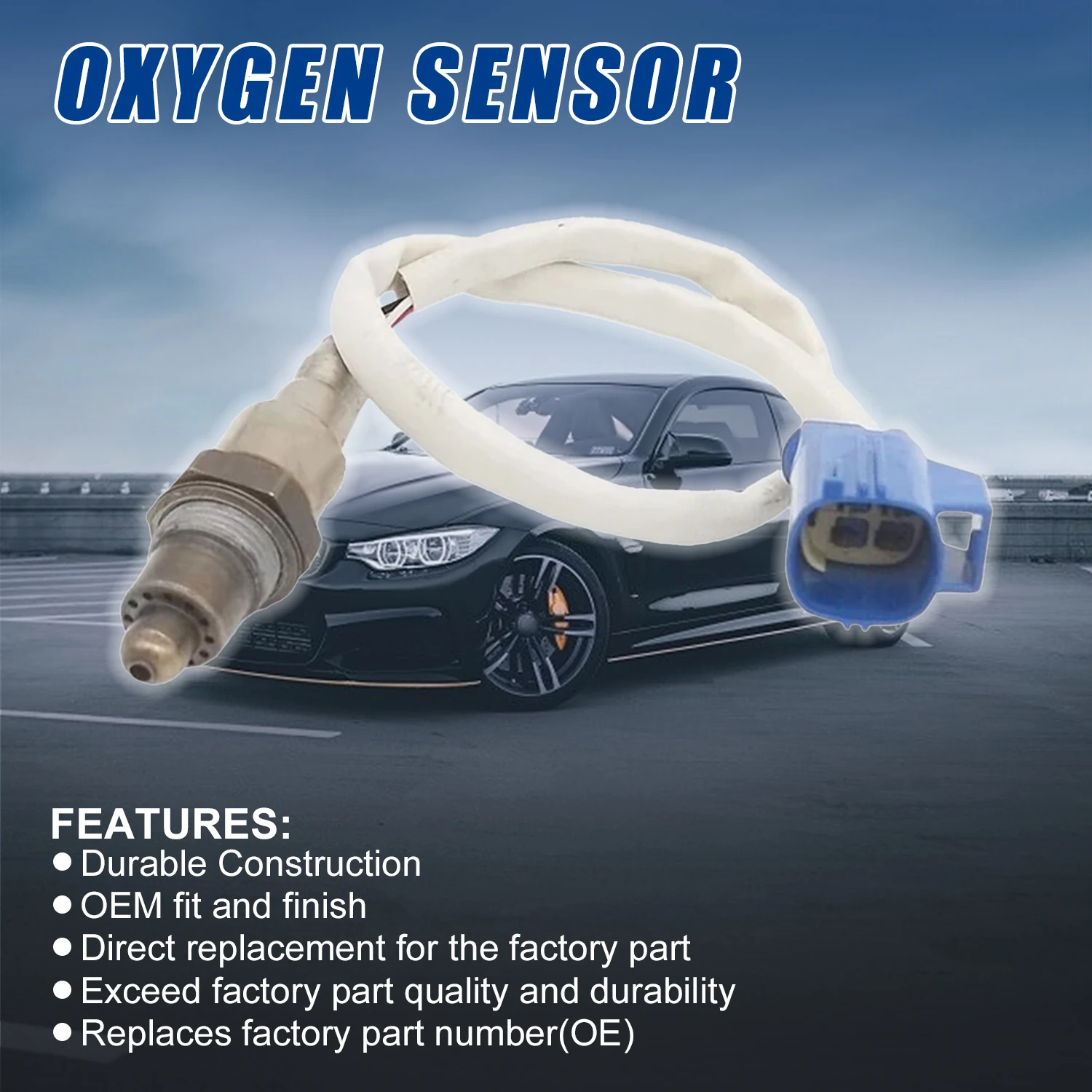 Sensor de oxigênio 0258030370 para Land Rover, Range Rover Evoque 2.0L 2014 2015 2016 2017, Discovery Sport Jaguar XF XE 3.0L 2016-2018