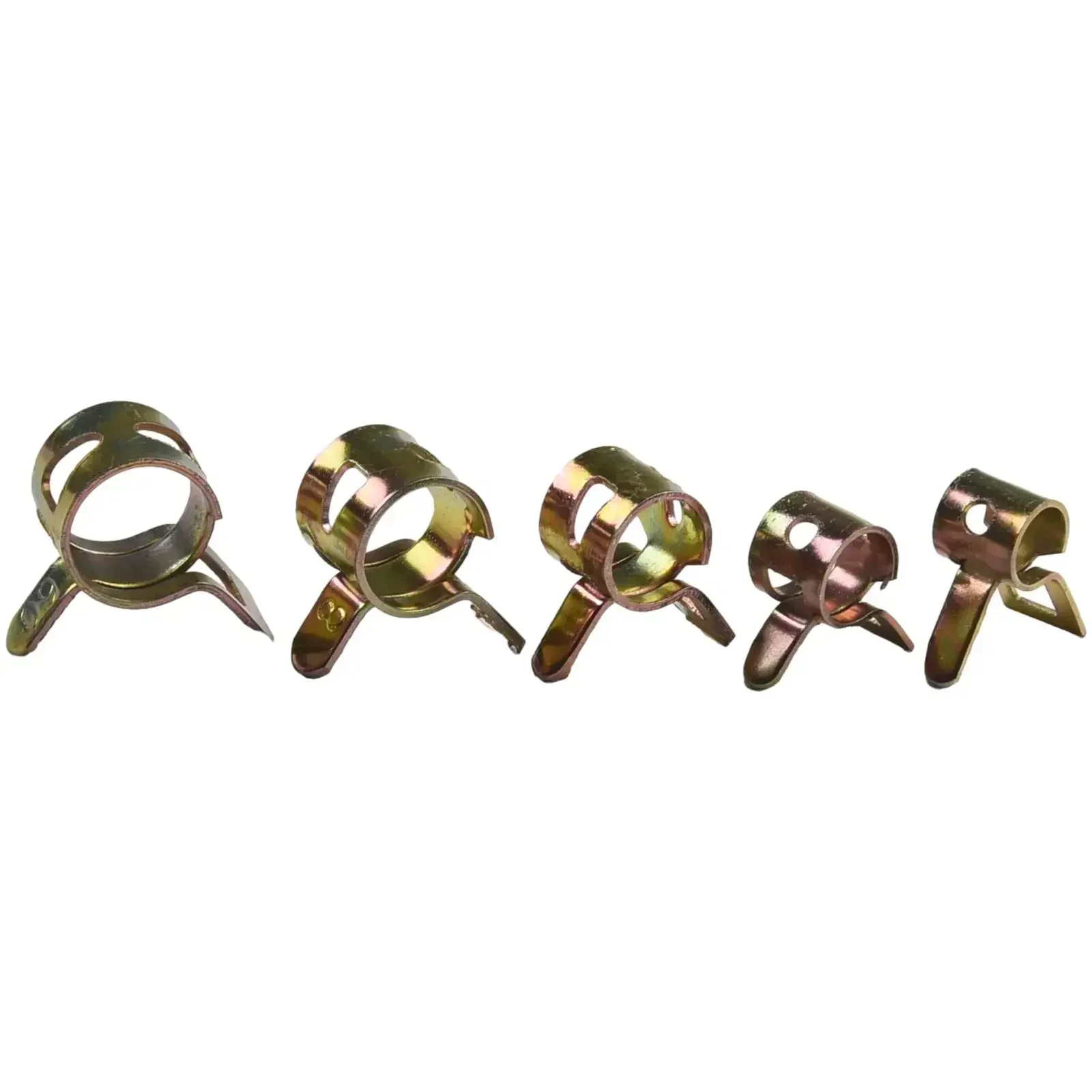 Hot 60Pcs 5-9mm Spring Clips Fuel Water Hose Clip Pipe Tube Clamp Fastener High Quality Auto Tube Clamps Accessories