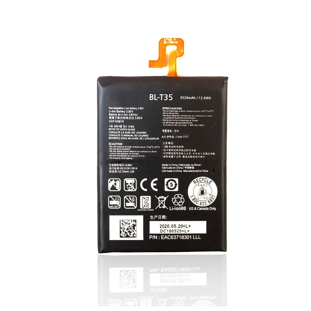 Original Replacement Battery 3.85V BL-T35 Phone Battery For LG Google 2 Pixel 2 XL High Quality Batteries +Free Tools