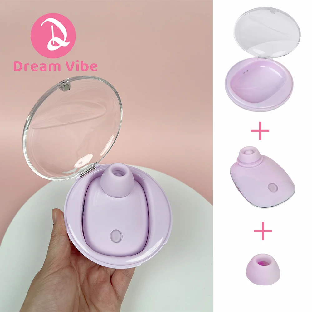 Alice Mauve Tapping and Suction Vibrator with Charging Case 5 Modes Mini Discreect Sex Toy Female Pleasure Woman Clit Nipple Use