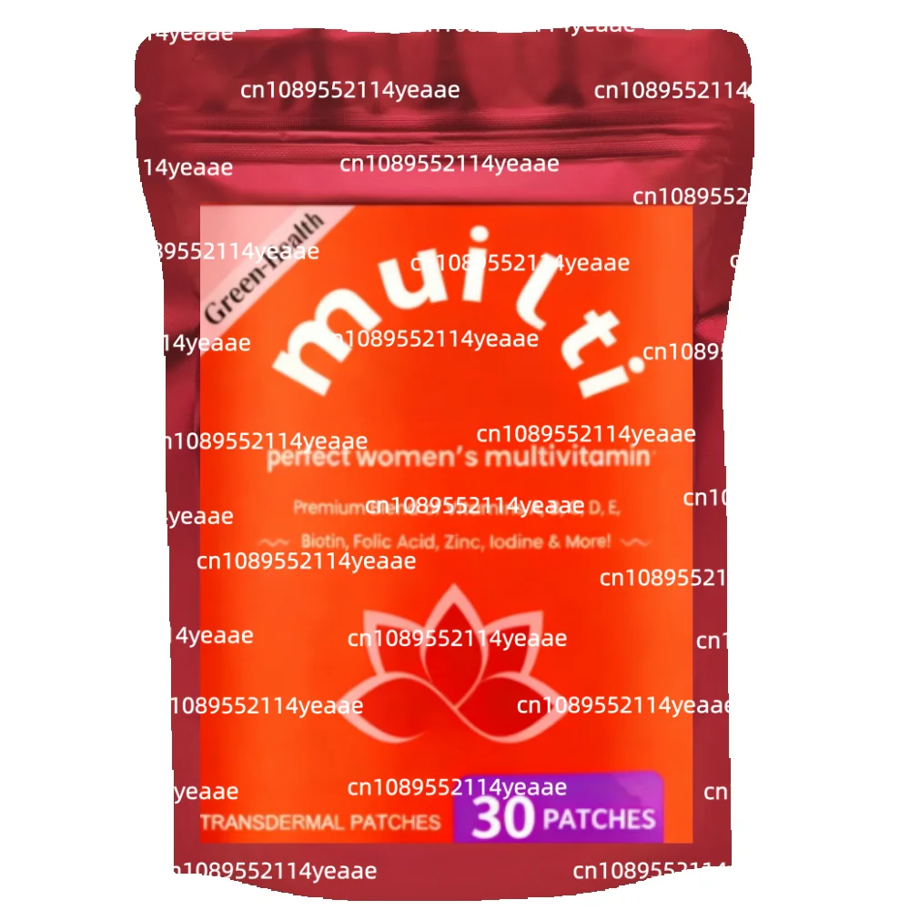 30 Count Multivitamin Transdermal Patches for Women with Vitamins a B C D E & Biotin - Supports Bone Brain Heart Immune & Energy