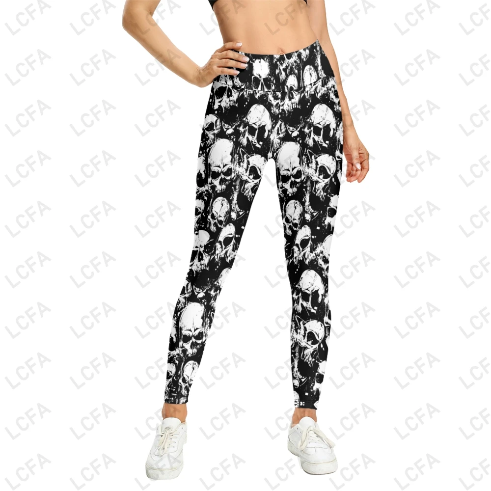 

Women 3D Skeleton Horrors Print Sexy Fitness Leggings Slim Skinny Workout Leggins High Waist Elastic Sporting Leegings Trousers