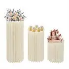 3pcs Foldable Cardboard Centerpiece Display, Cylinder Flowers Stand, Columns Display for Wedding Party Garden Decoration