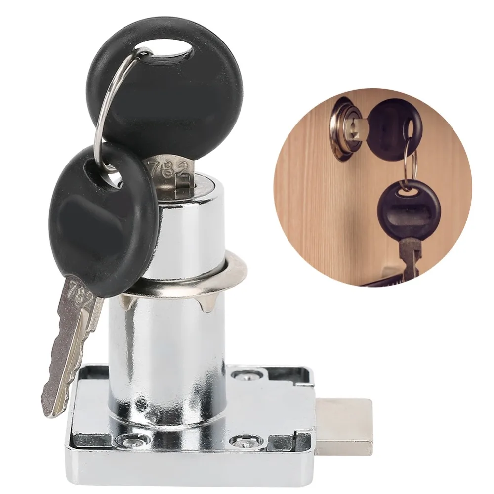 3pcs Security Zinc Alloy Drawer Lock Universal Silver Cabinet Lock Durable Cam Lock Home