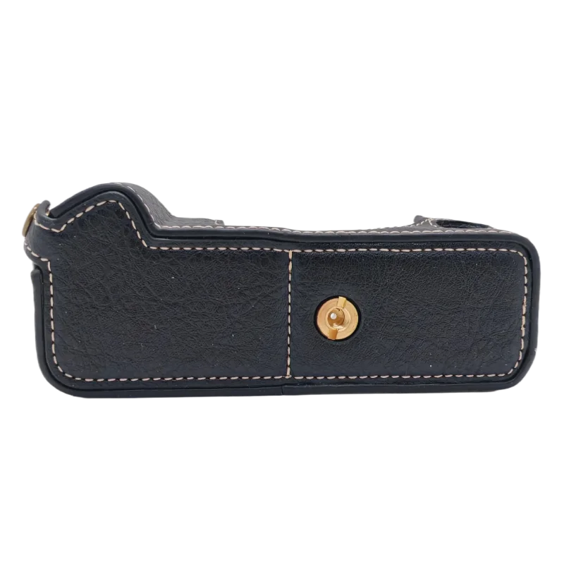 Bolsa protetora de meia capa de couro PU para câmera compatível com Fuji XT5
